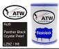 Preview: Audi, Panther Black Crystal Pearl, LZ9Z / H8: 500ml Lackdose, von ATW Autoteile West.